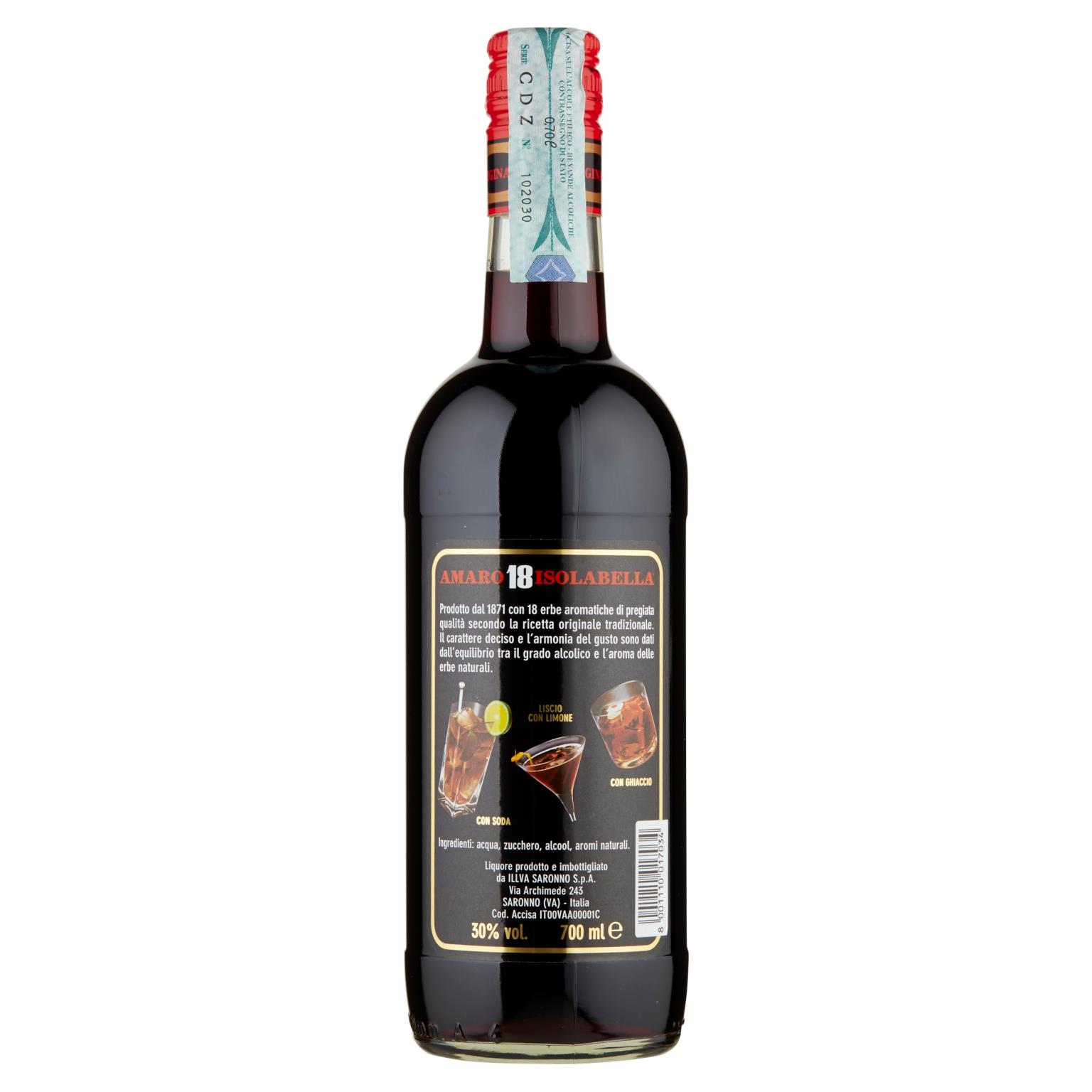 AMARO 18 ISOLABELLA 70 CL   M