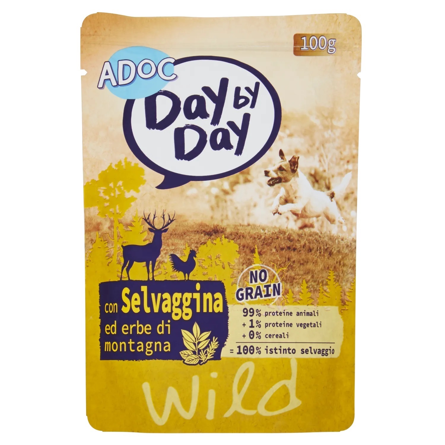 ADOC DOG WILD SELVAGGINA 100 GR   L