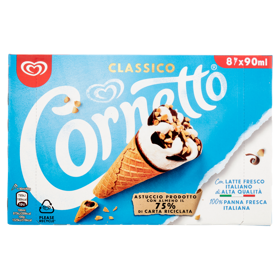 ALGIDA GEL CORNETTO CLASSIC 8 PZ ESTAT   XL