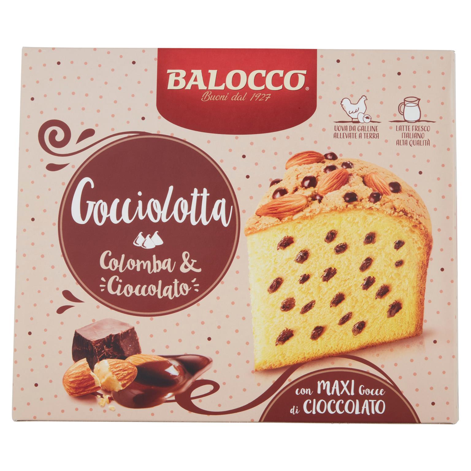 BALOCCO COLOMBA GOCCIOLOT 750 GR PASQ   M