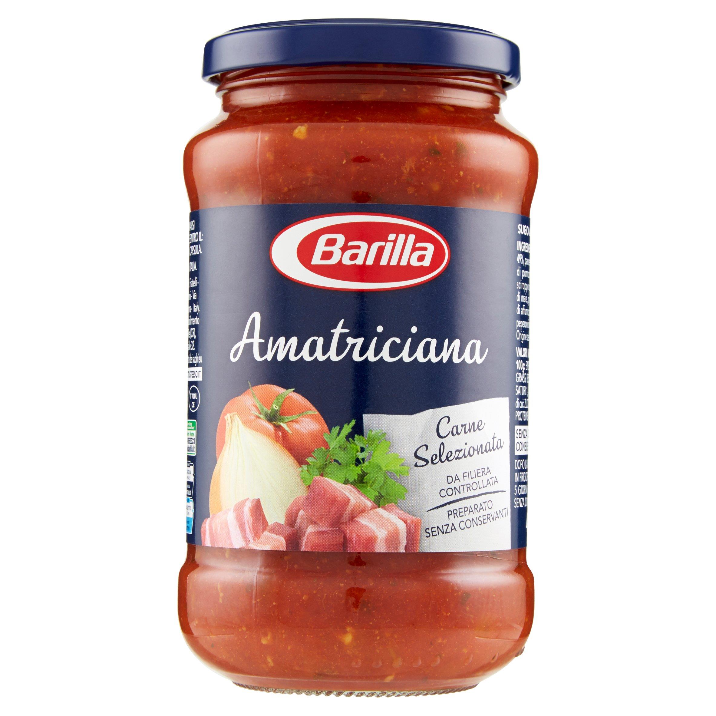 BARILLA SUGO AMATRICIANA 400 GR   L