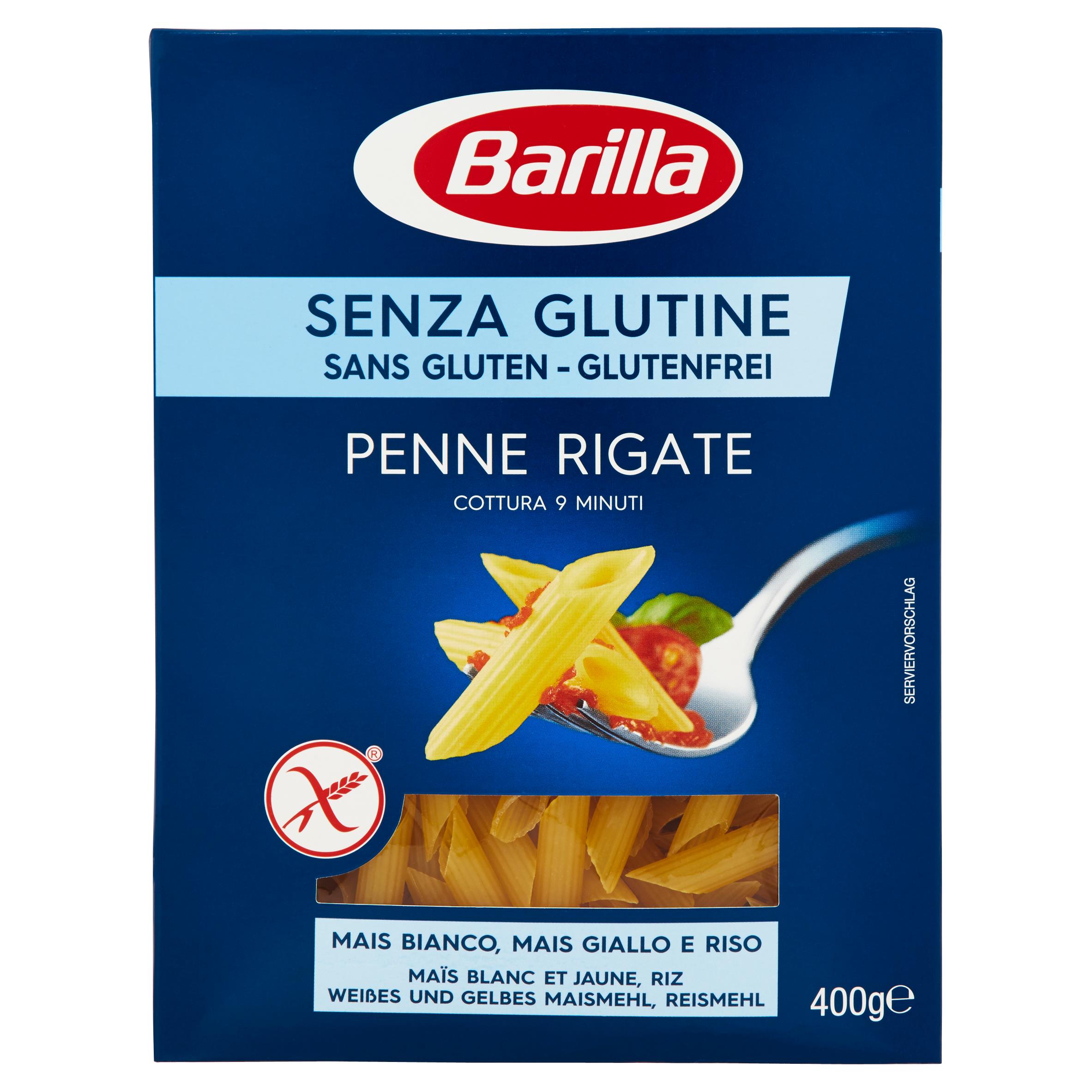 BARILLA PENNE RIGATE SENZA GLUTINE 400 GR   M