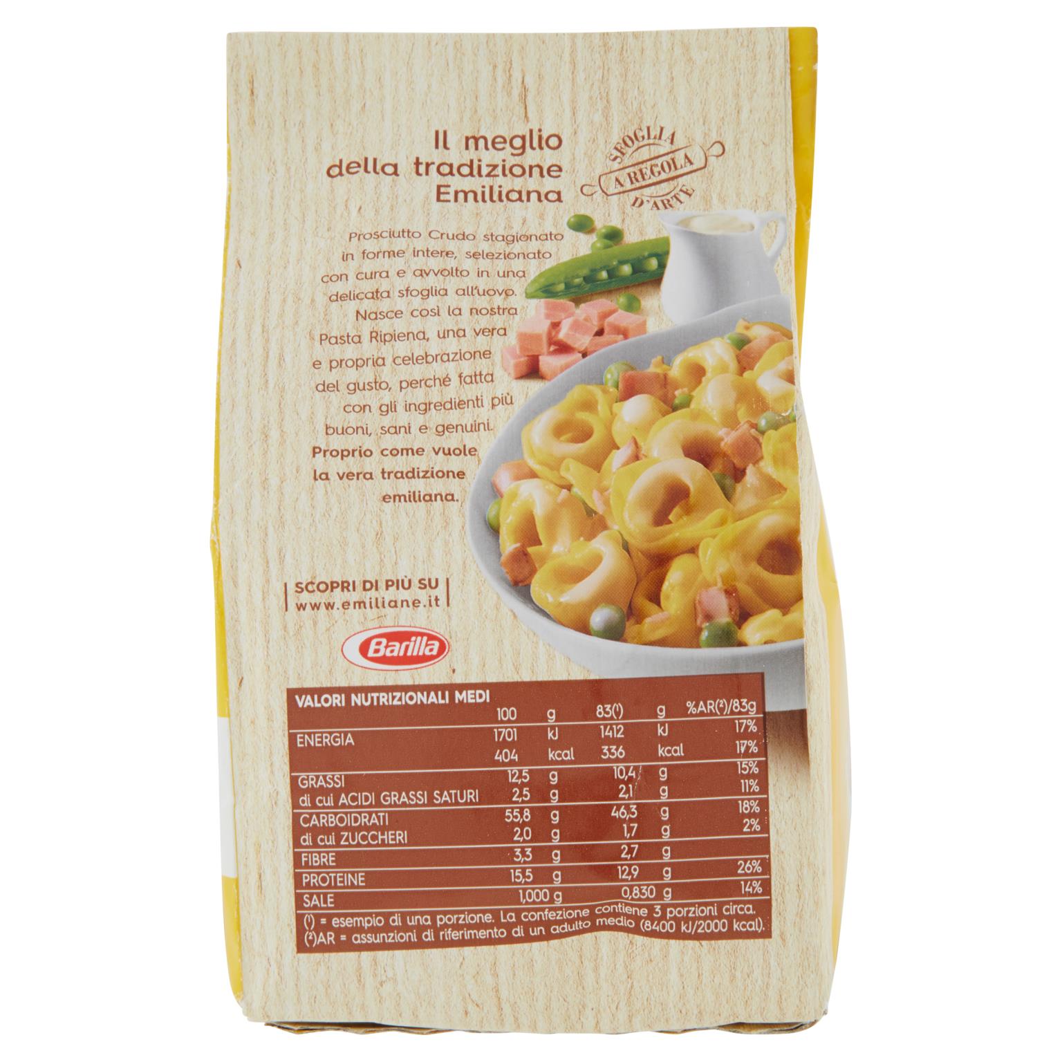 BARILLA TORTELLINI PROSCIUT CRUDO 250 GR   S