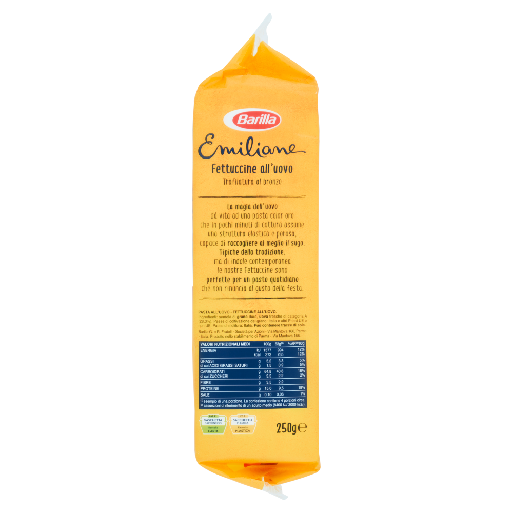 BARILLA PASTA EMILIANE FETTUCCINE 175 250 GR   S