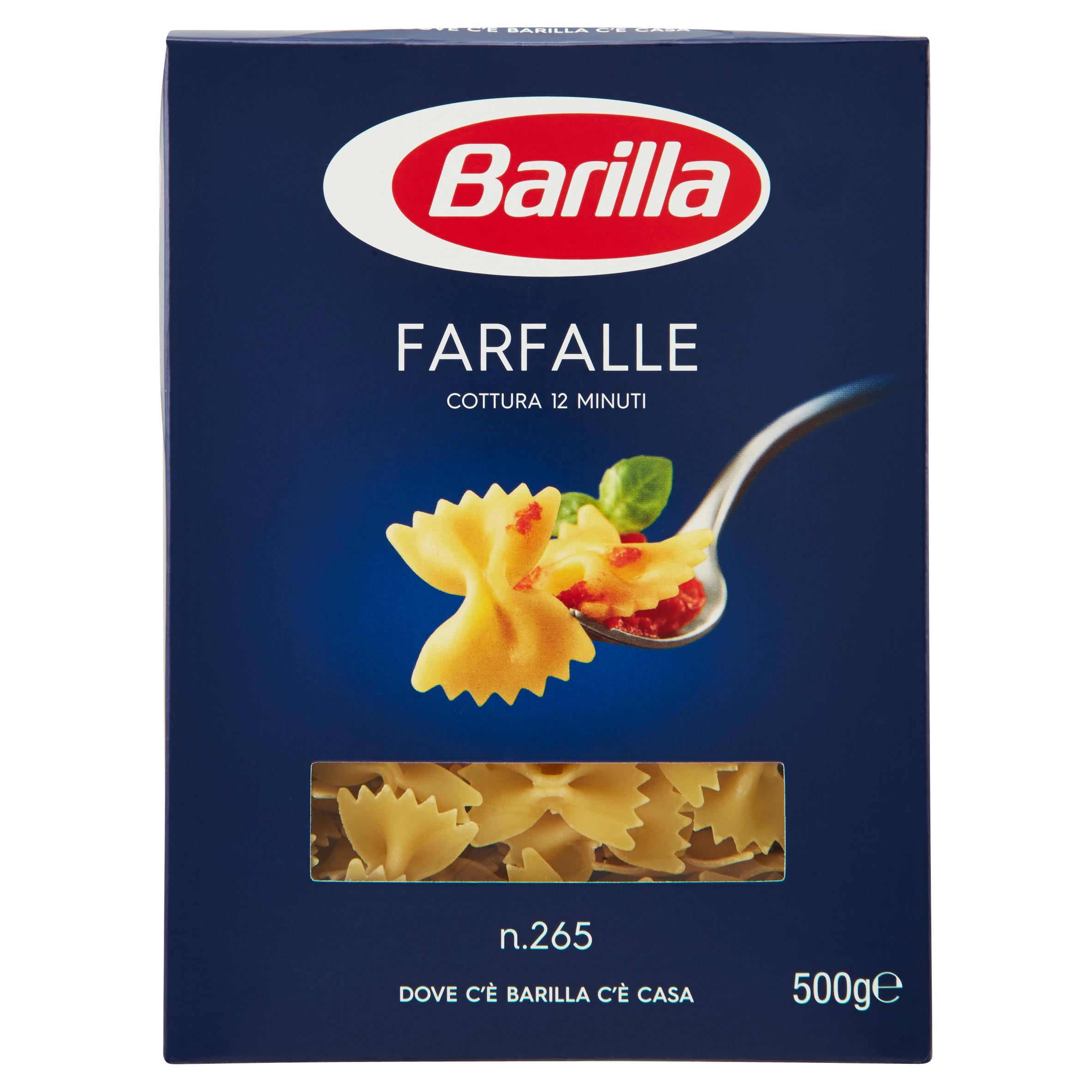 BARILLA PASTA 265 FARFALLE 500 GR   S