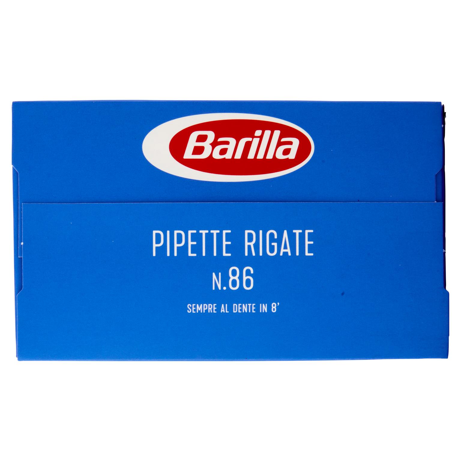 BARILLA PASTA 86 PIPETTE RIGAT  500 GR   S