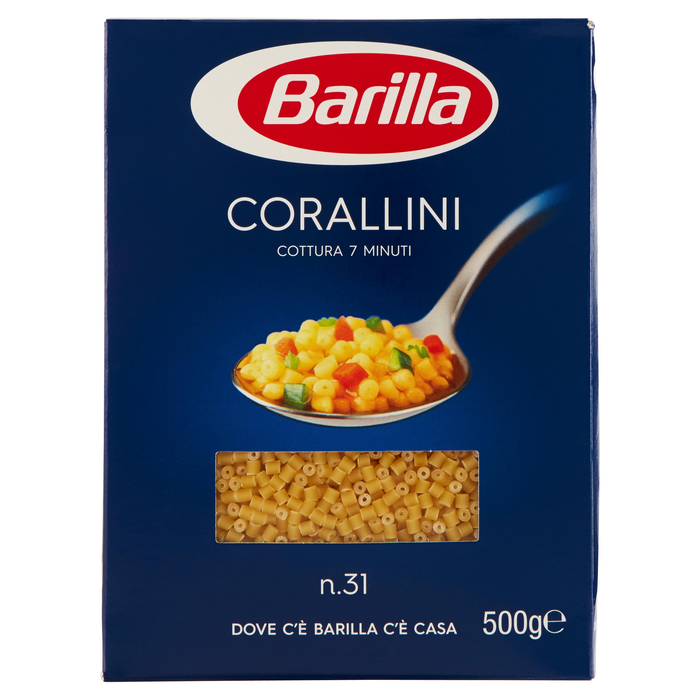 BARILLA PAST 31 CORALLINI 500 GR   XL