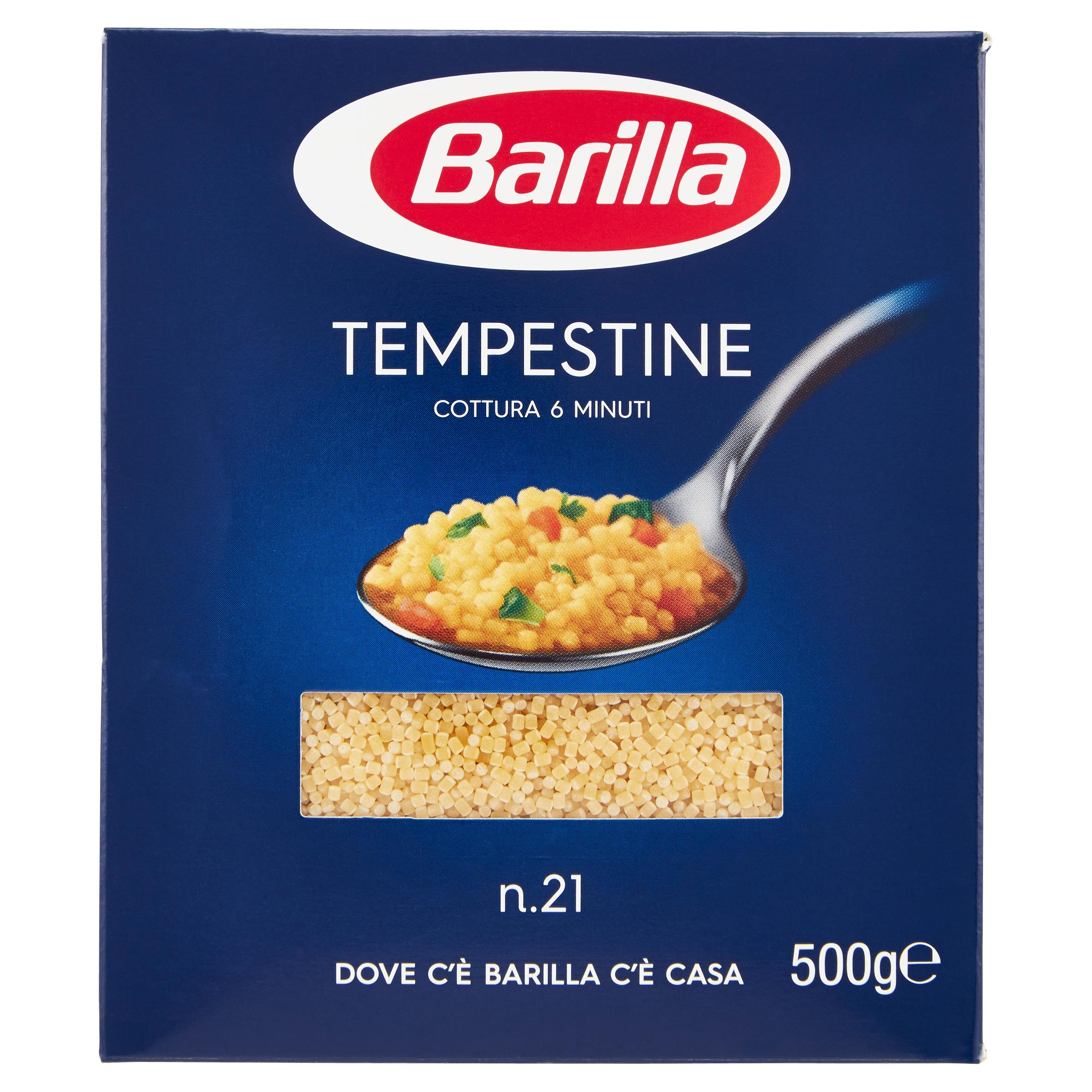 BARILLA PASTA 21 TEMPESTINE 500 GR   S