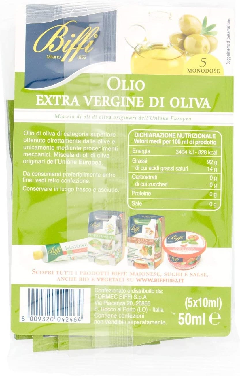 BIFFI OLIO EVO MONODOSE 5X10 ML   THARROS