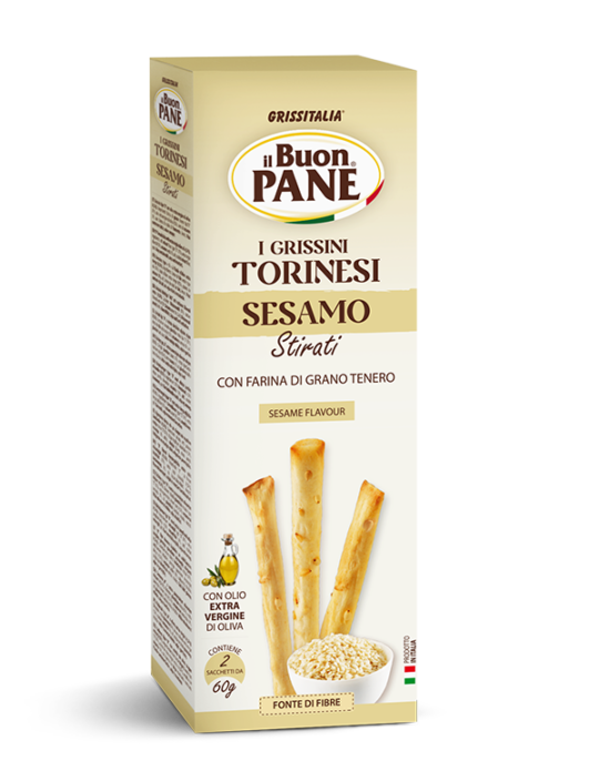 BUON PANE GRISSINO TORIN  SESAMO 120  GR   S