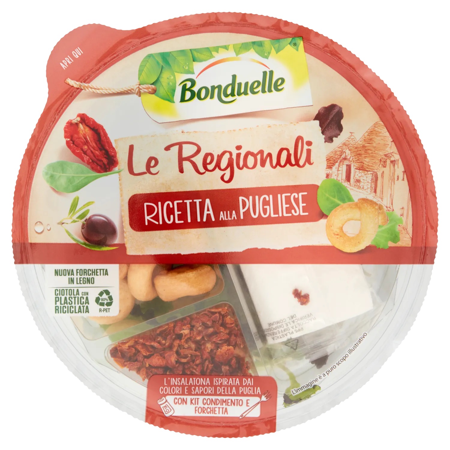 BONDUELLE REGIONALE PUGLIESE 130GR  ESTAT XL