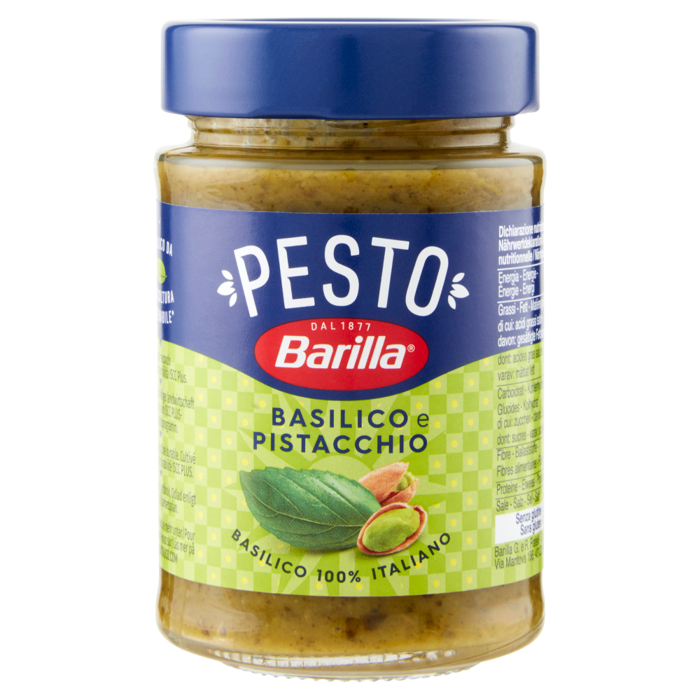 BARILLA PESTO BASILICO E PISTACCHIO 190 GR   XL