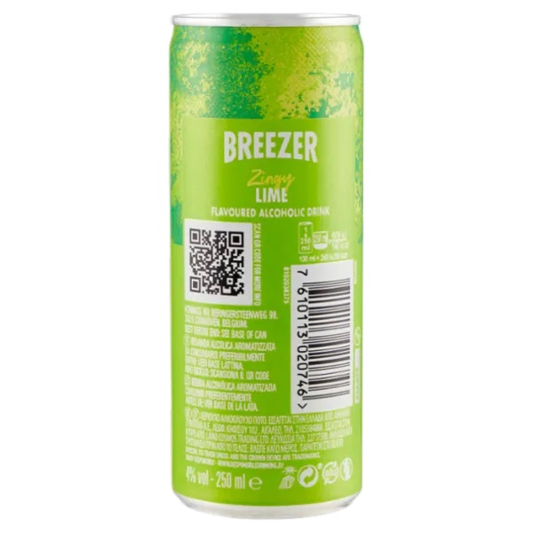 BACARDI BREEZER LIME LAT 25 CL   XL