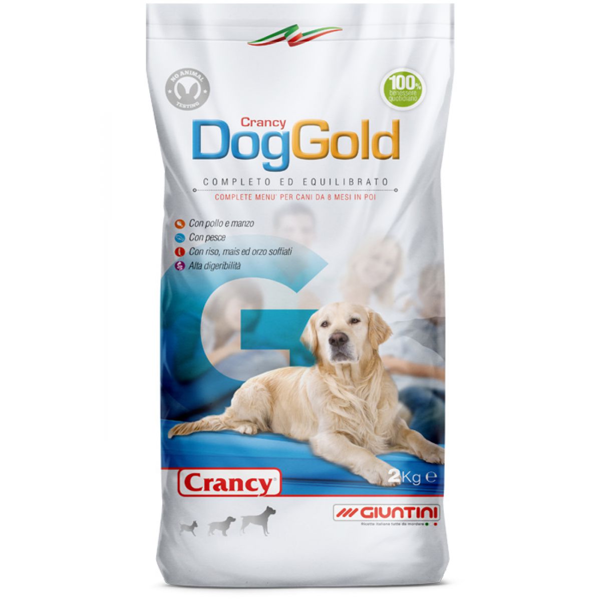 CRANCY CROCC DOG GOLD 2 KG   M