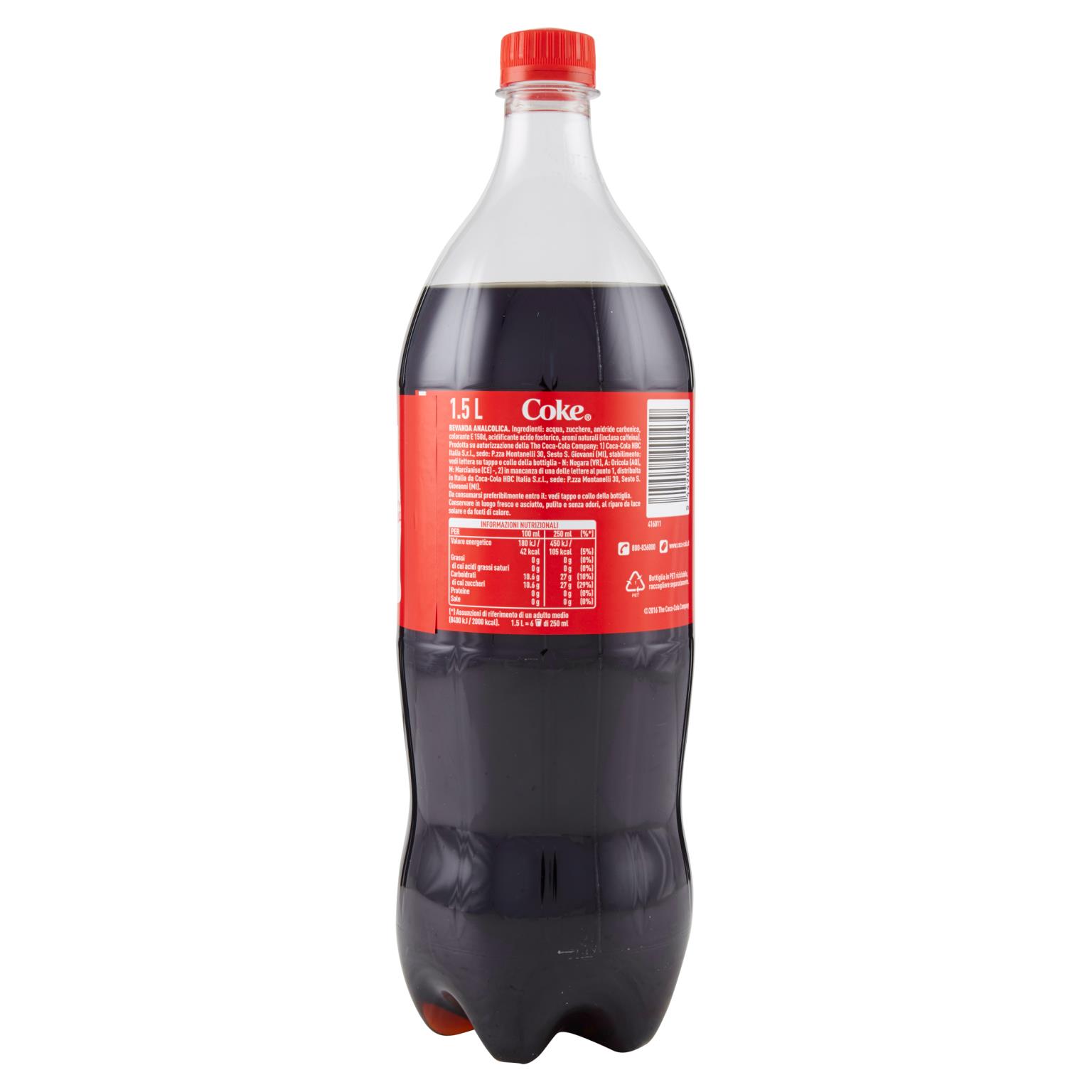 Coca Cola senza Caffeina Bottiglia di Plastica 1,5 l Cash & Carry