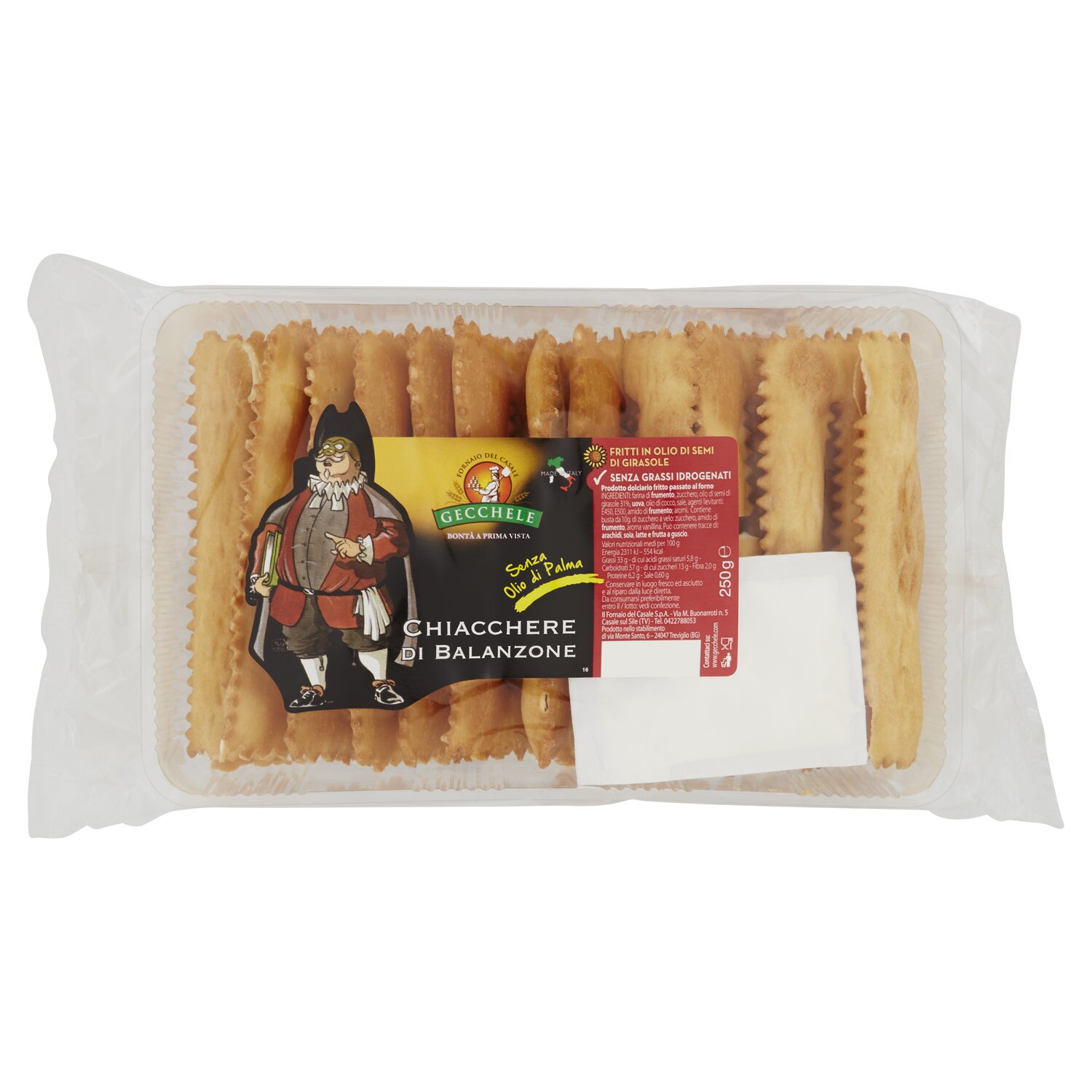 CARNEV GECCHELE LE CHIACCHIERE DI BALANZONE 250 GR   S