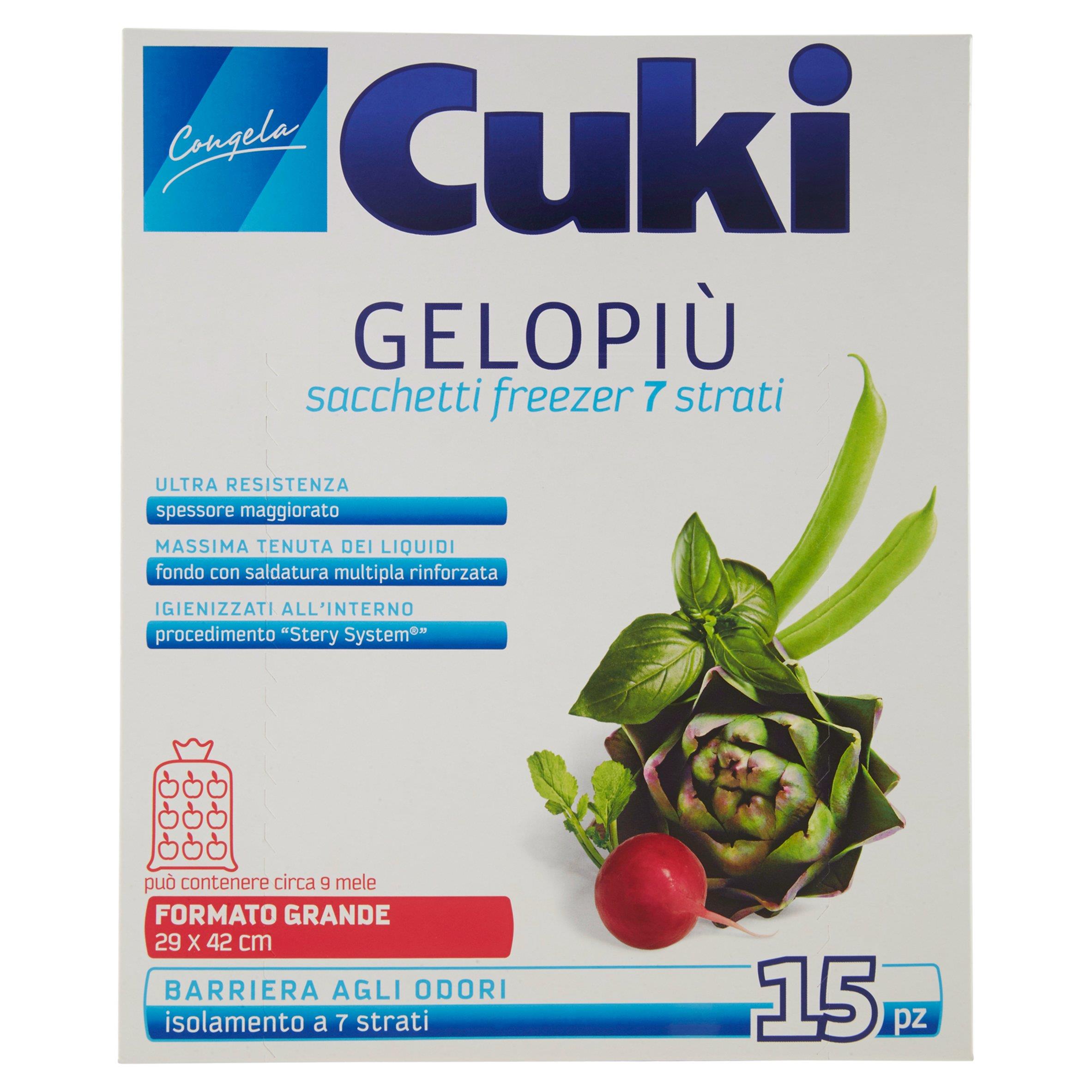 CUKI SACCHETTI GELO GRANDI 15 PZ   S