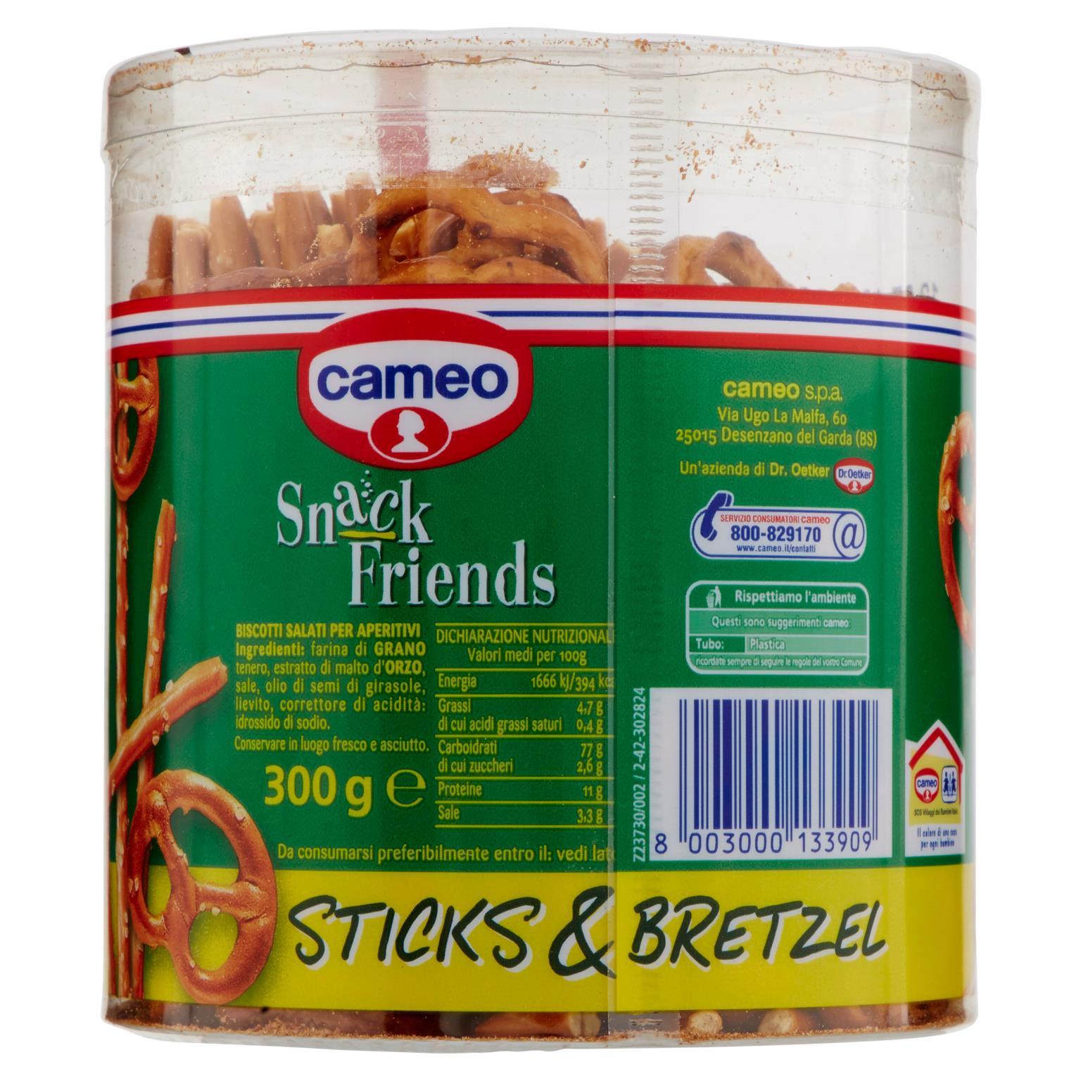 CAMEO STICK   BRETZEL 300 GR   L