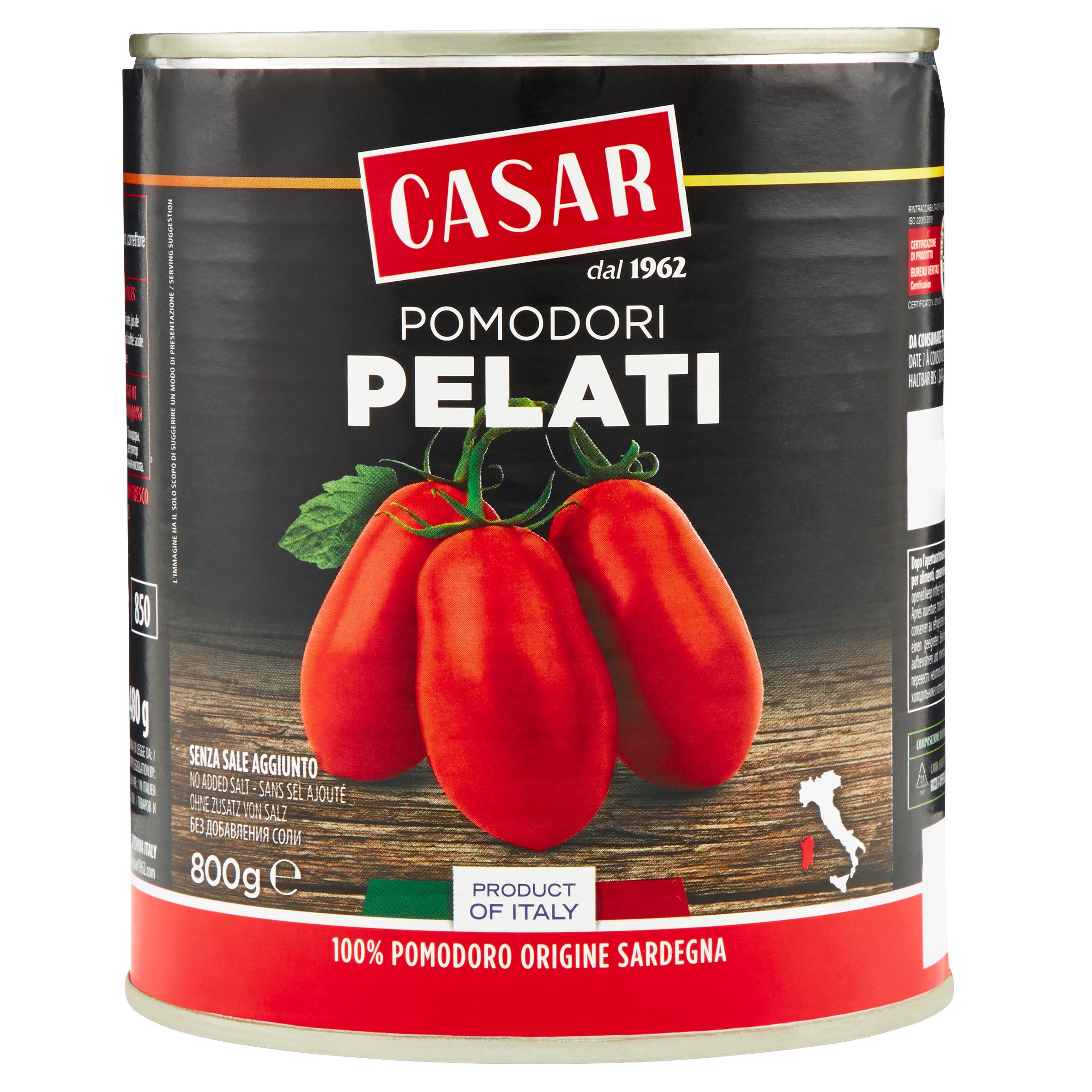 CASAR POMODORI PELATI 800 GR   S