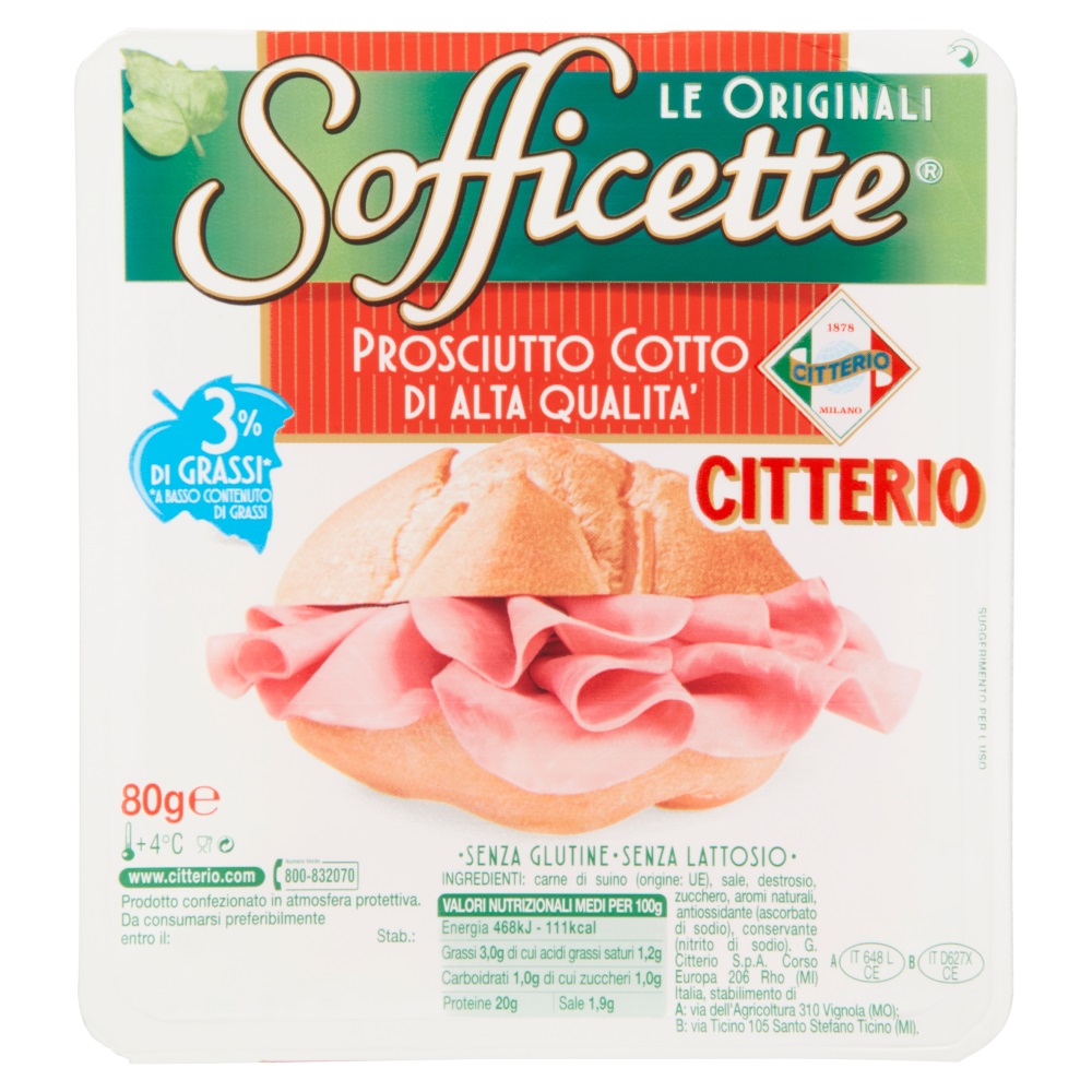 CITTERIO SOFFICETTE PROS COTTO 80 GR   L