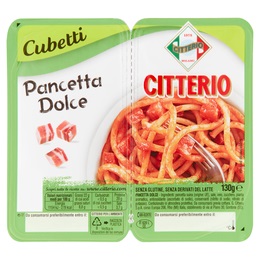 CITTERIO PANCETTA CUBETTI DOLCE 130  GR   XL