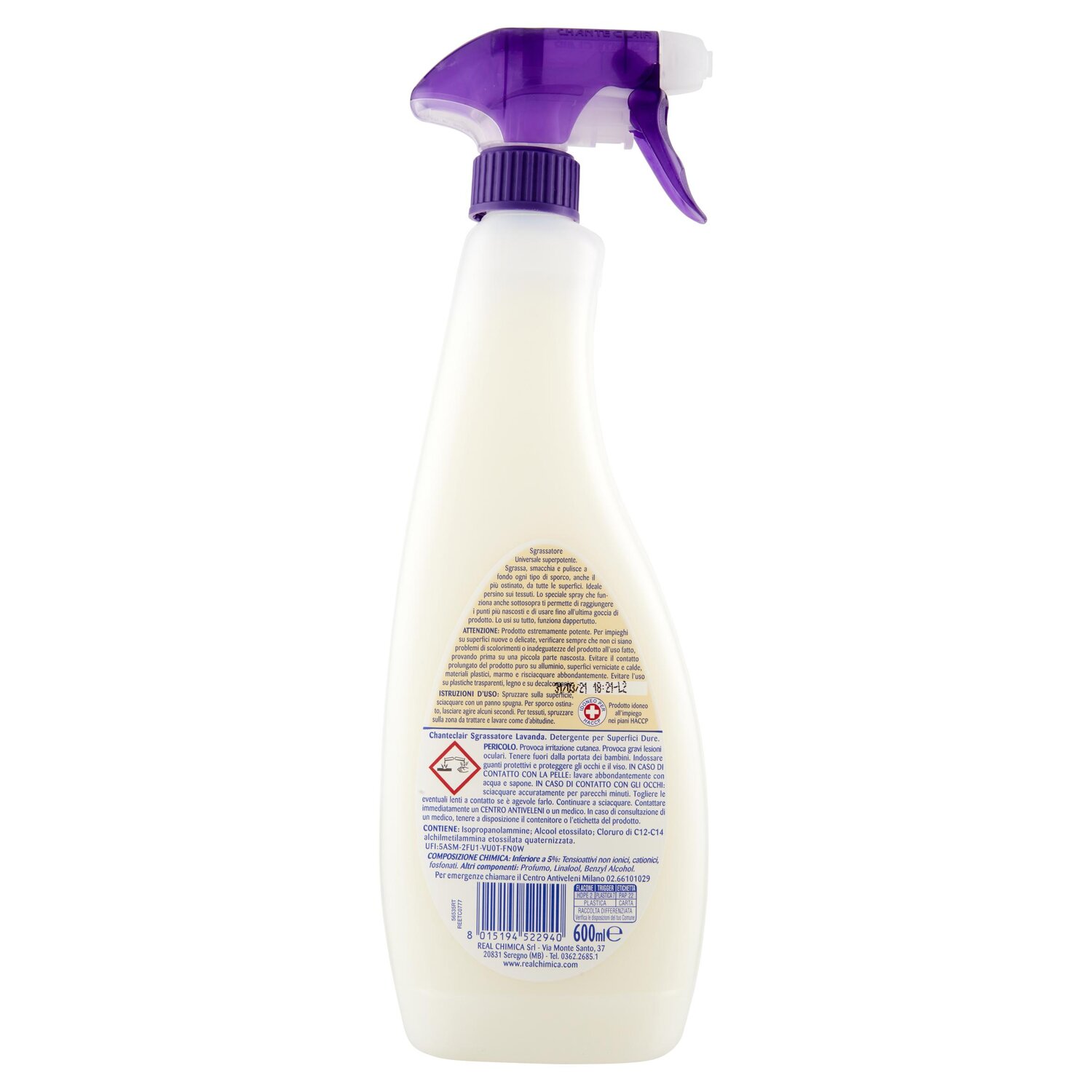 CHANTECLAIR SGRASS LAVANDA 600 ML   M