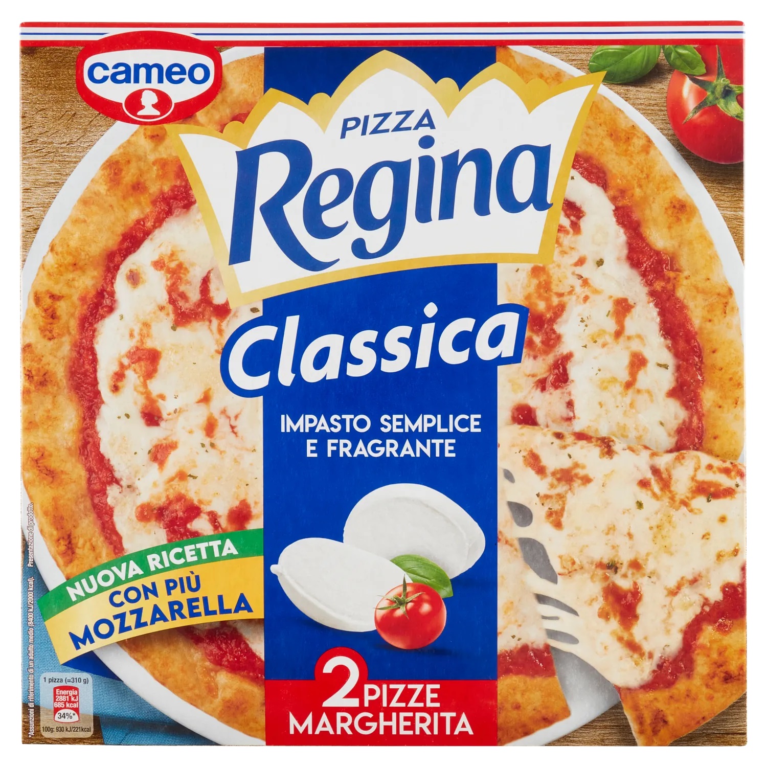 CAMEO PIZZA REGINA MARGHERITA 620 GR INVER   XL