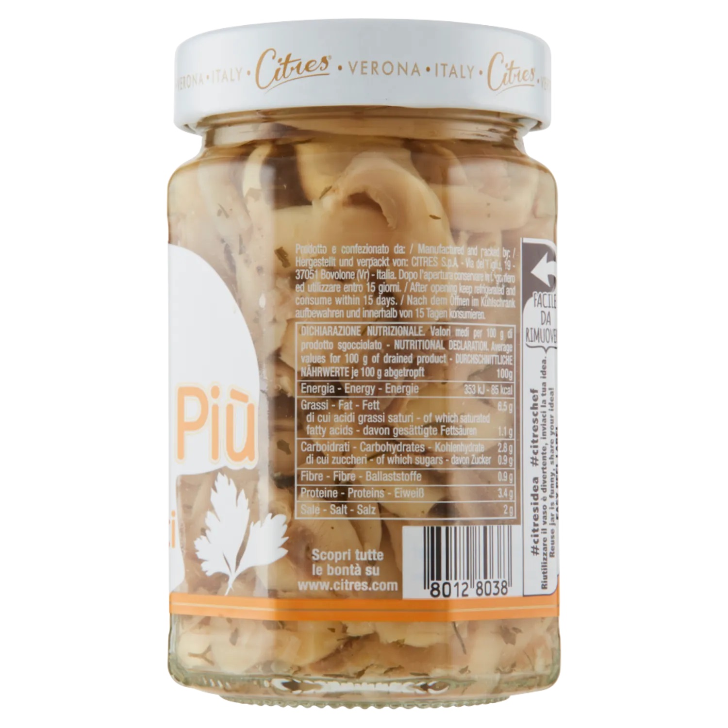 CITRES FUNGHI PIU TRIF  OLIO 290 GR   M