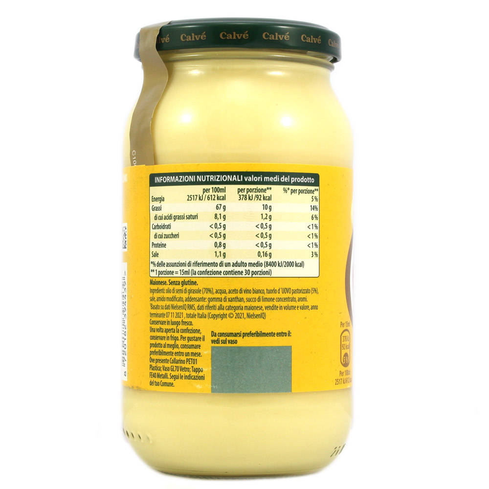 CALVE MAIONESE VASO 450 GR   M