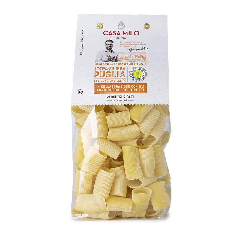 CASA MILO PASTA PACCHERI RIGATI 500 GR   S