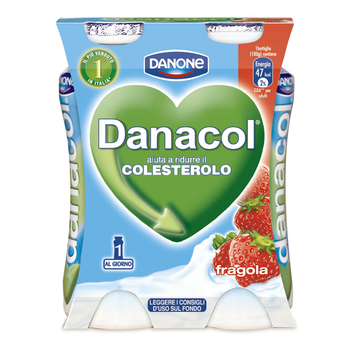 DANONE DANACOL FRAGOLA 4X100G VENT L G   M