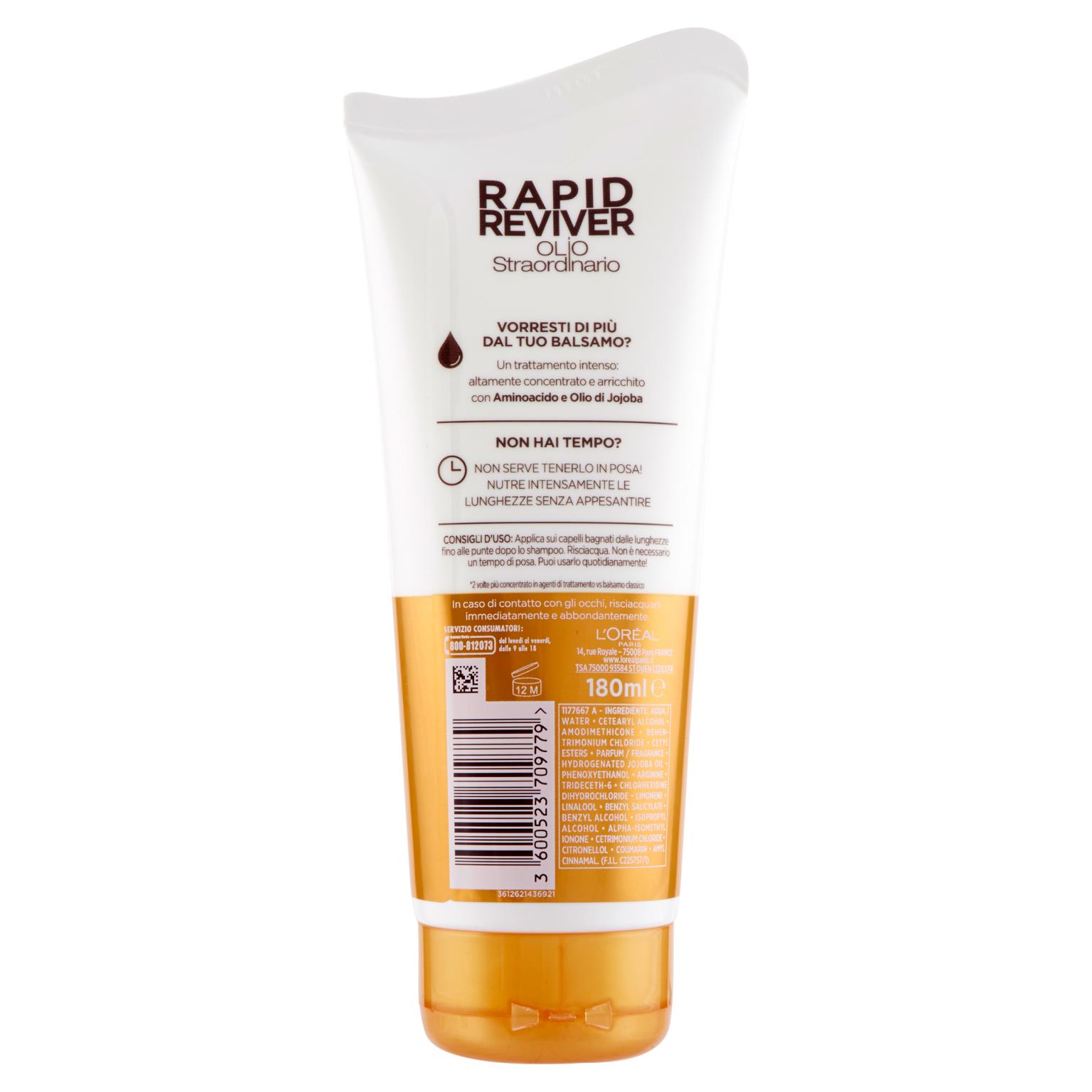 ELVIVE BALS RAPID REVIV OLIO 180 ML   S
