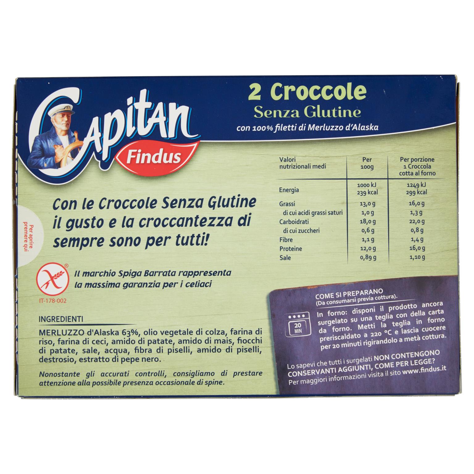 FINDUS CROCCOLE S/GL 2 PZ   L