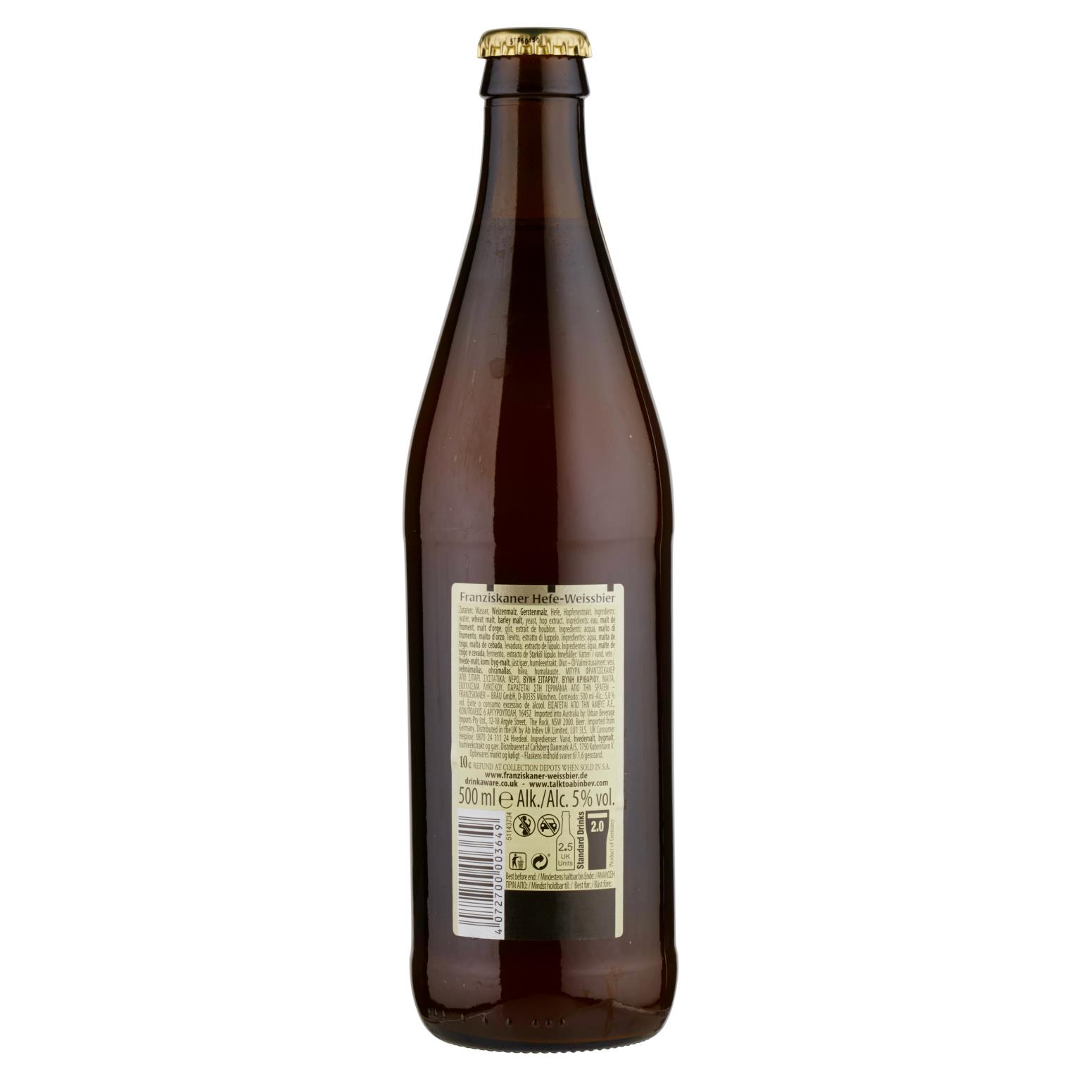 FRANZISKANER BIRRA BOTTIGLIA 500 ML   S