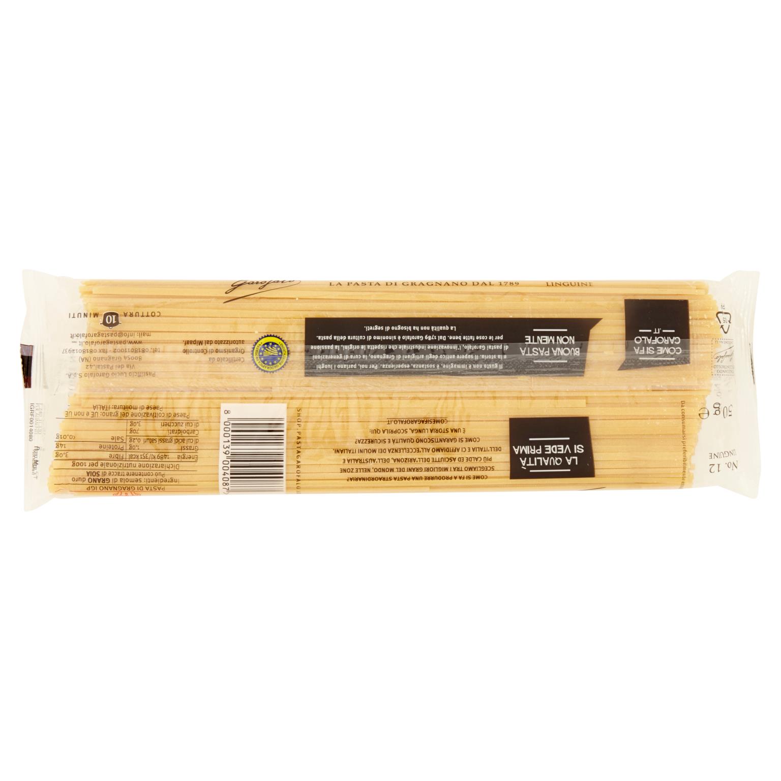 GAROFALO PASTA LINGUINE 500 GR   L