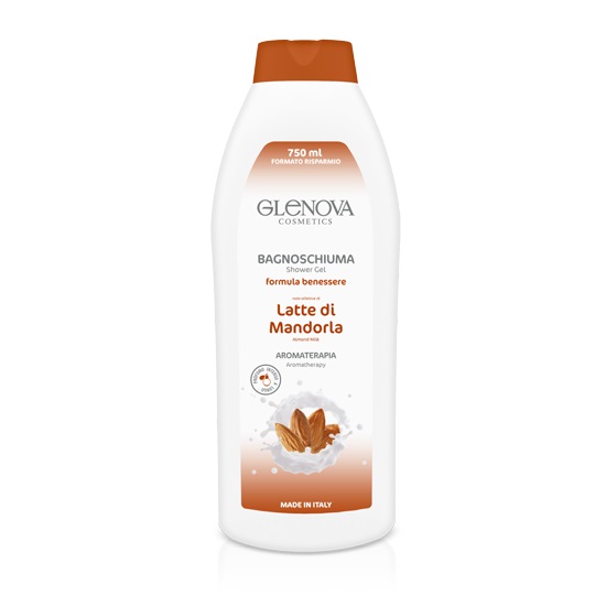 GLENOVA BAGNOSCHIUMA LATTE MANDORLA 750 ML   M