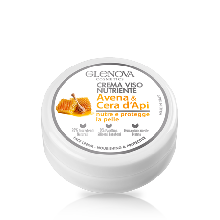 GLENOVA CREMA VISO AVENA CERA API 120 ML   S