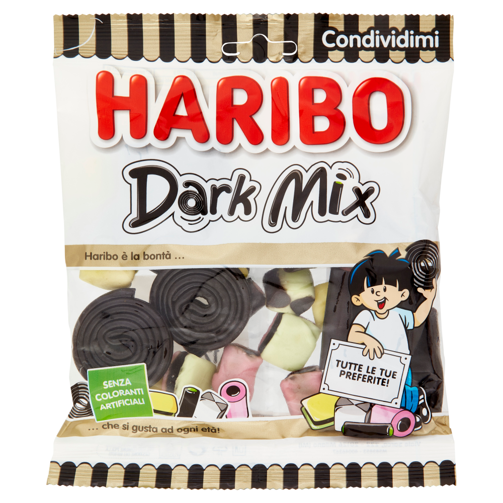 HARIBO CARAM DARK MIX 175 GR   M