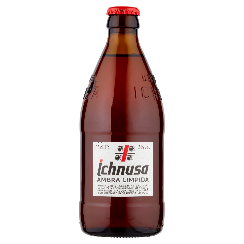 ICHNUSA BIRRA AMBRA LIMPIDA 45 CL   L