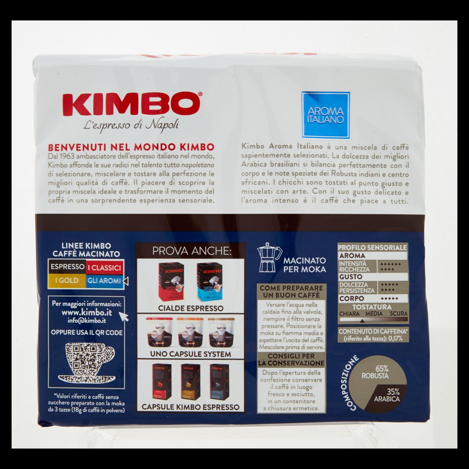 KIMBO CAFFE AROMA ITALIANO 2X250 GR   S