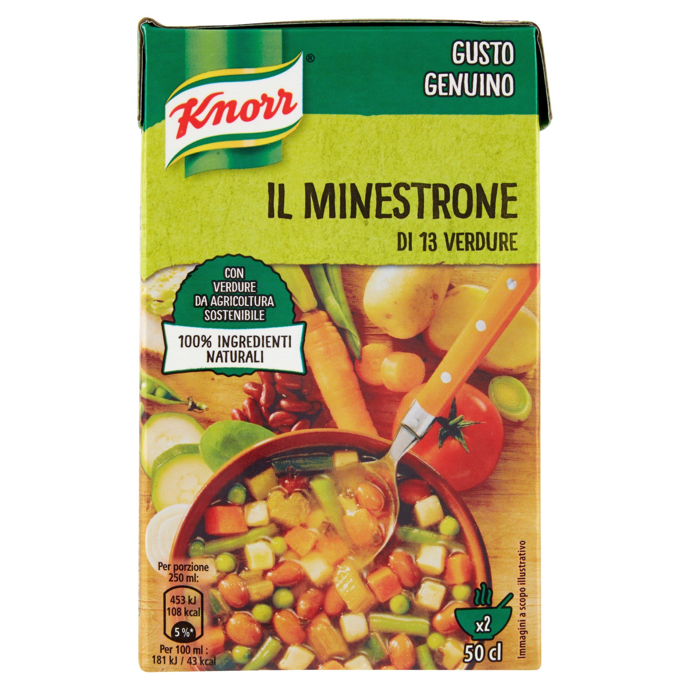 KNORR BRIK MINESTRONE VERDURA 500 GR   L