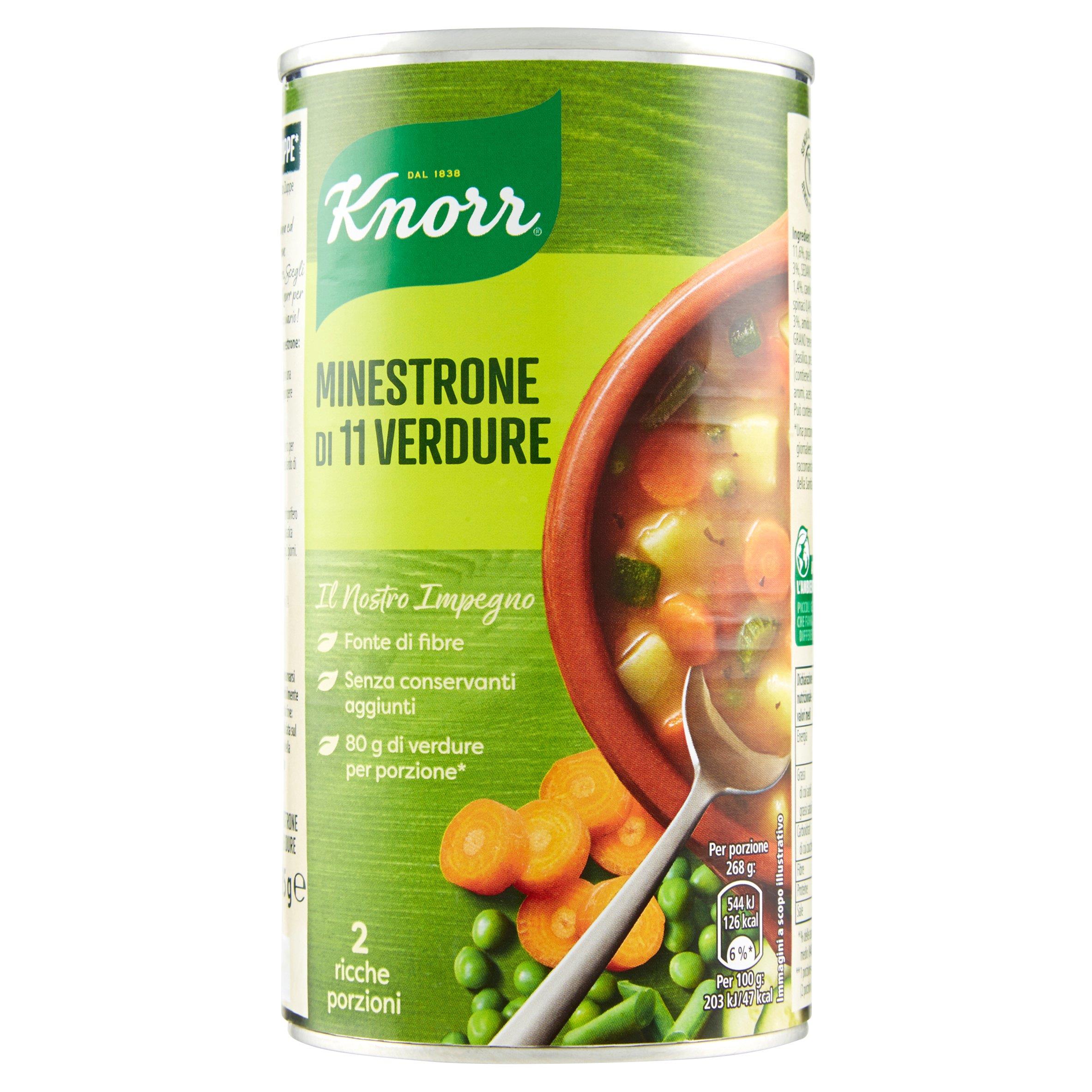 KNORR MINESTRONE DI VERDURA LAT 535 GR   S