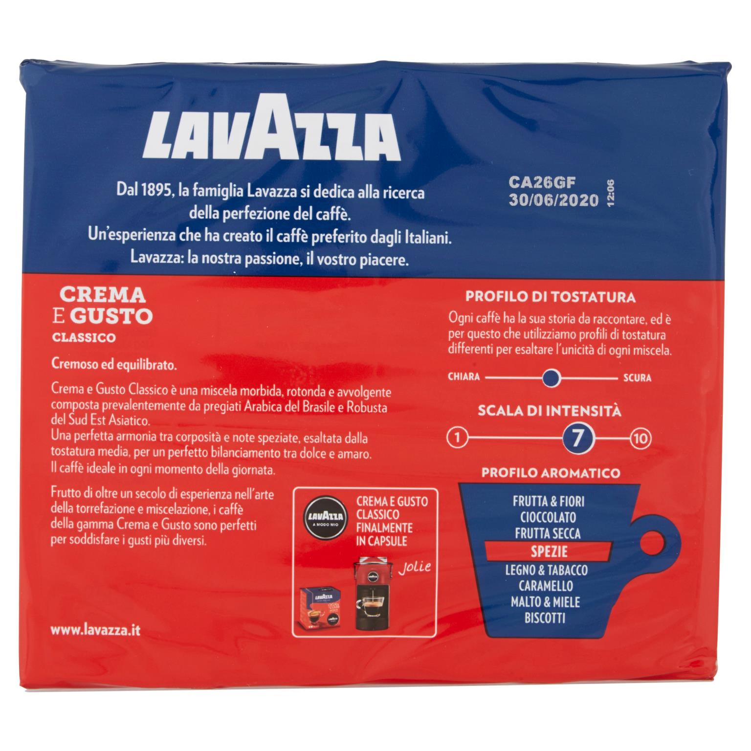 LAVAZZA CAFFE C   GUSTO CLASS  2X250 GR   S