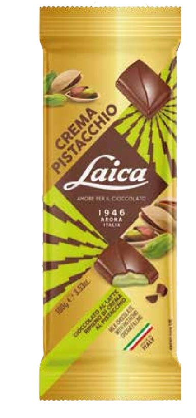 LAICA CIOCC TAV LATTE CREMA PISTACC 100 GR INVERN   S