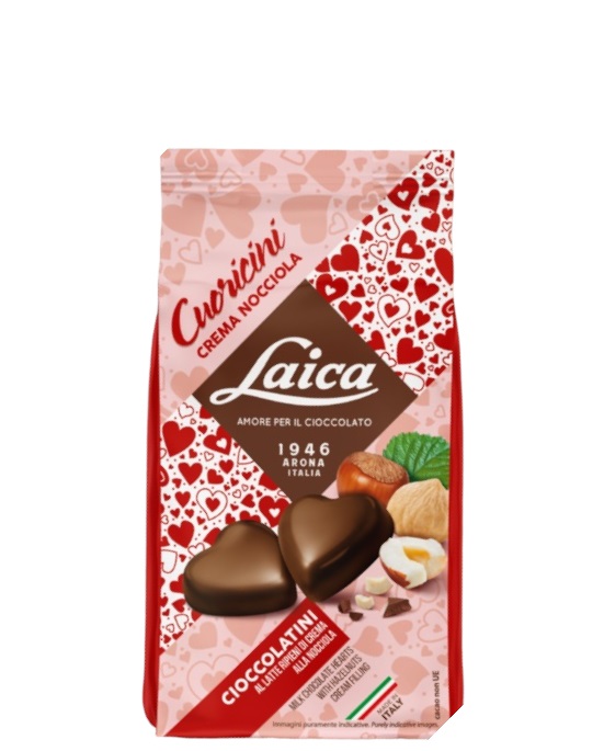 LAICA CUORI CIOCCO RIP NOCC BUSTA 130 GR VALENTINO  SPOT