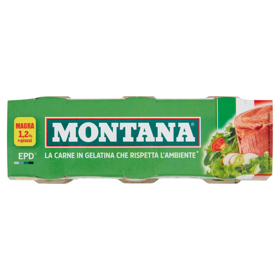 MONTANA CARNE LESSATA 70GR X 3   S