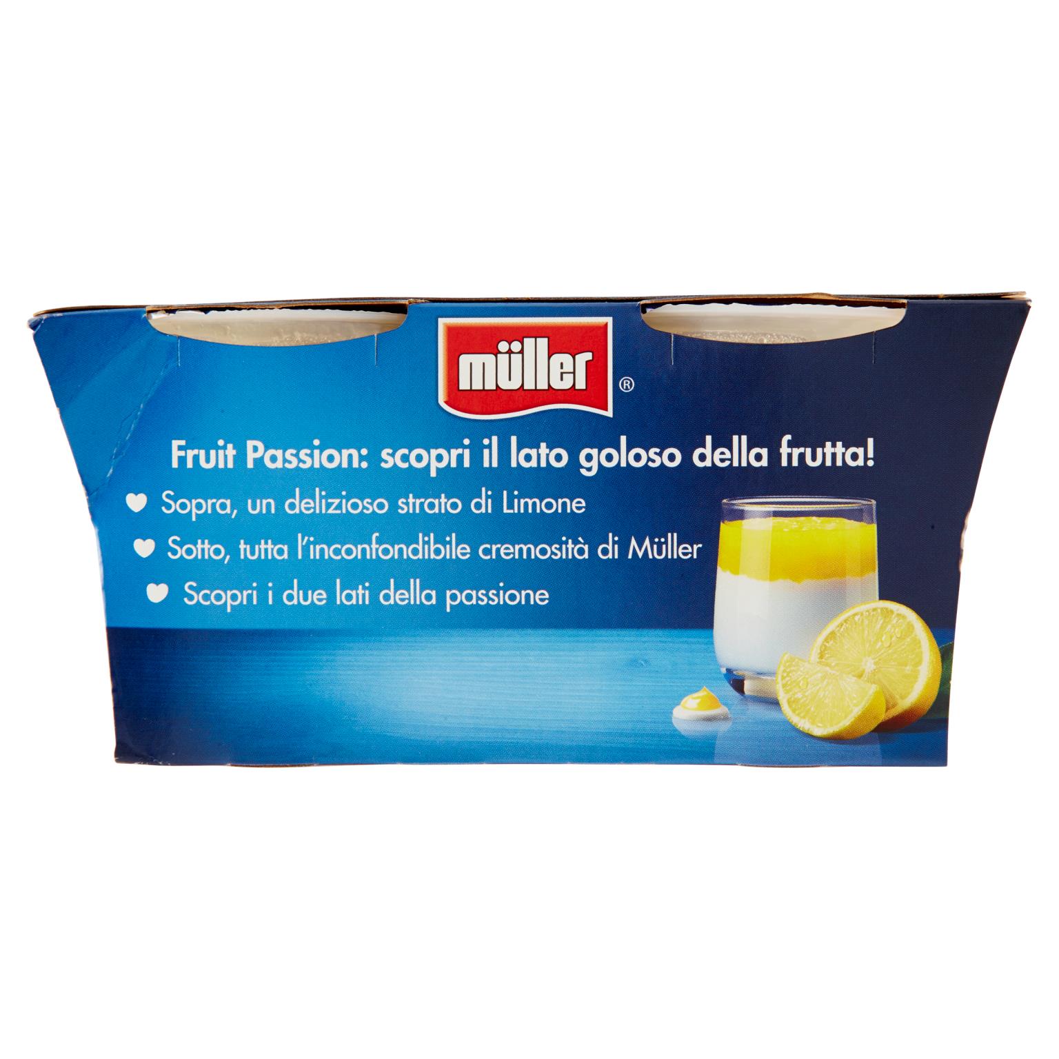 MULLER FRUT PASSION LIMONE 2X125 GR   S