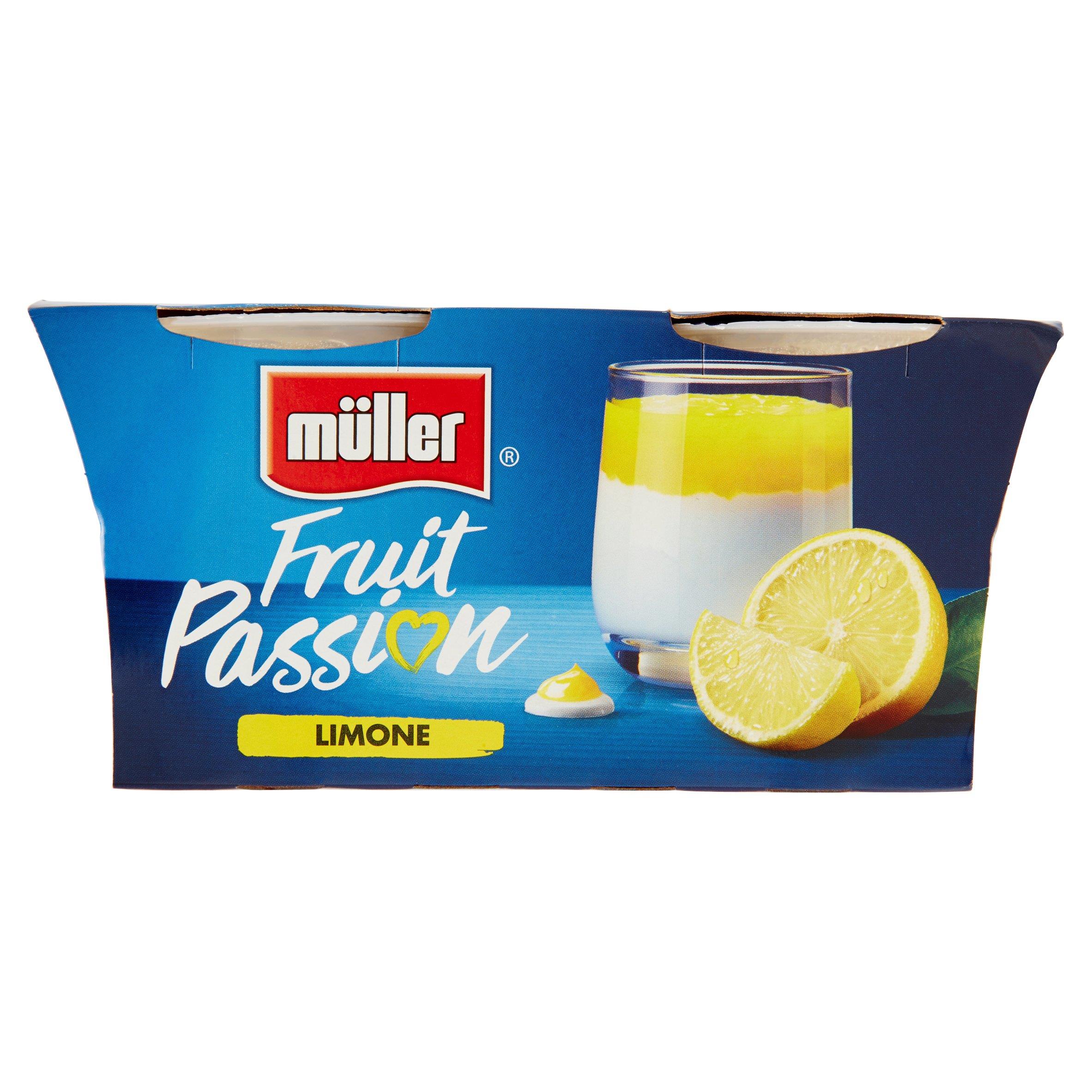 MULLER FRUT PASSION LIMONE 2X125 GR   S