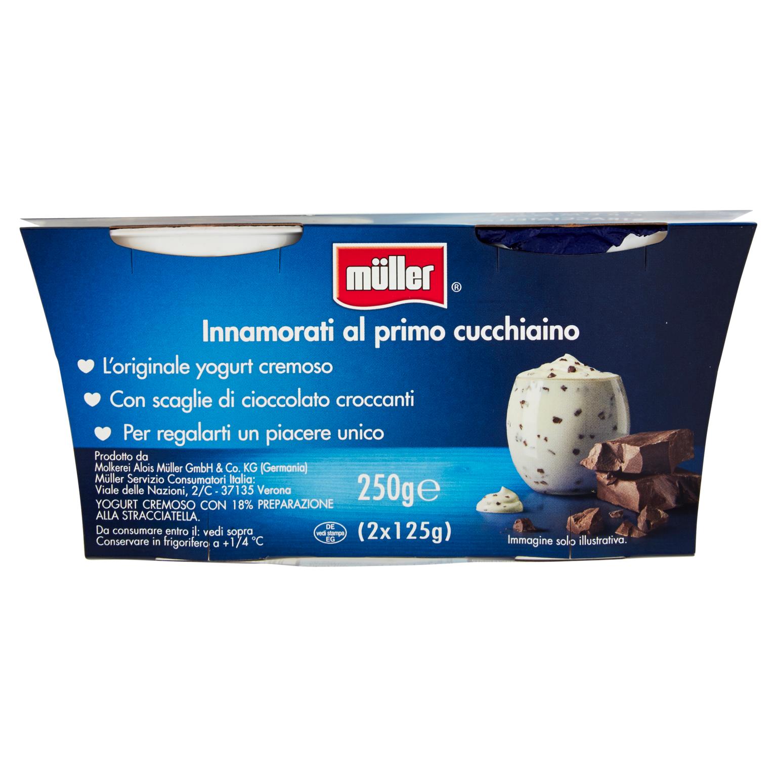 MULLER YOGURT STRACCIATELLA 2X125 GR   L