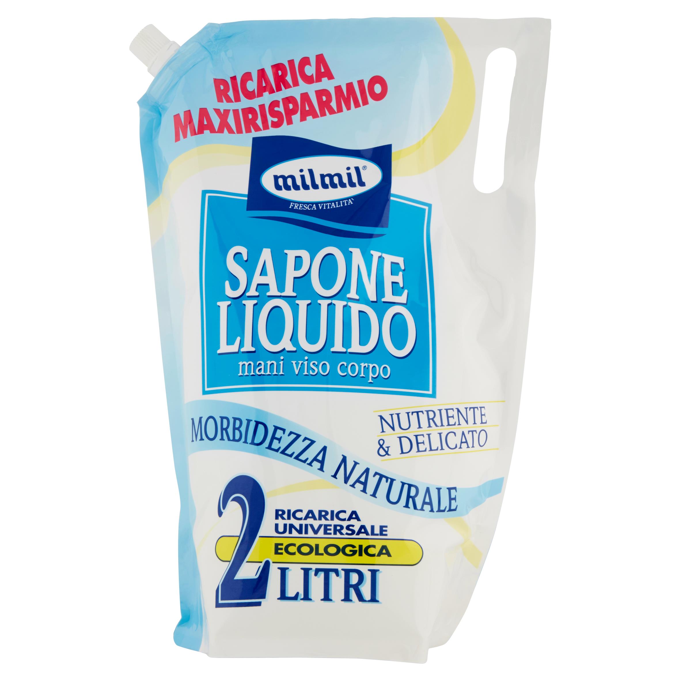 MIL MIL SAPONE NUTRI RICARICA 2 LT   L